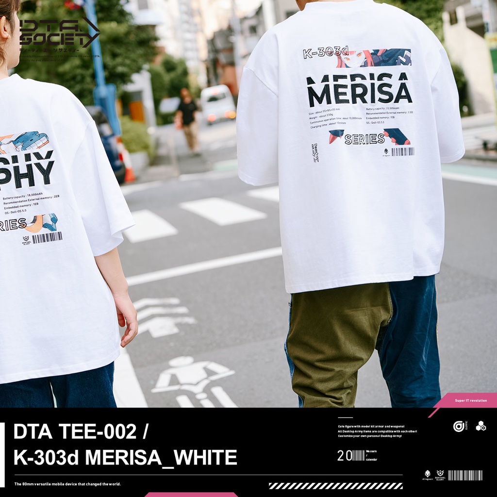 DTA TEE-002 / K-303d MERISA_WHITE デスクトップアーミー メリッサ Tシャツ
