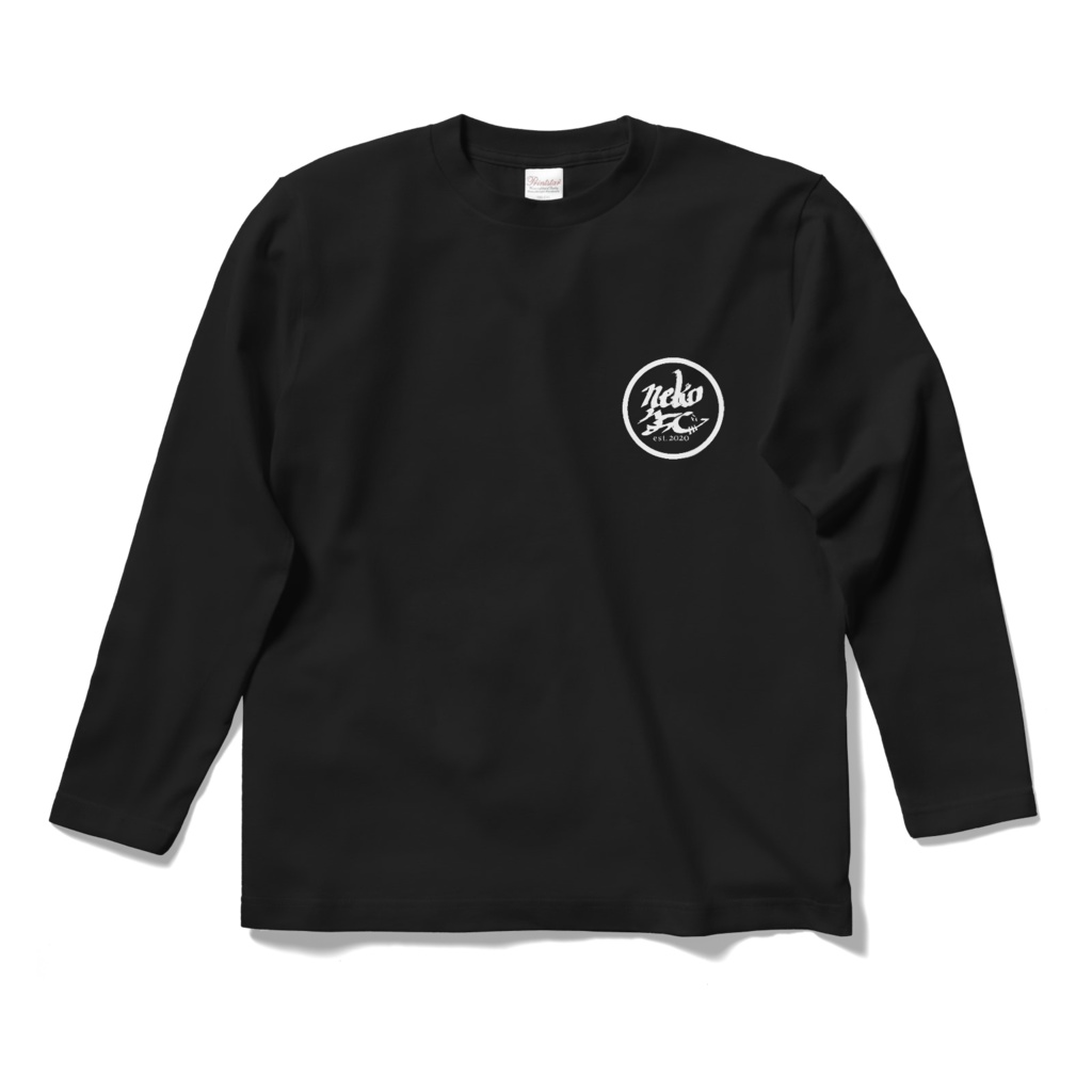 OISSU. NEKOFC ロングスリーブTシャツ BLACK
