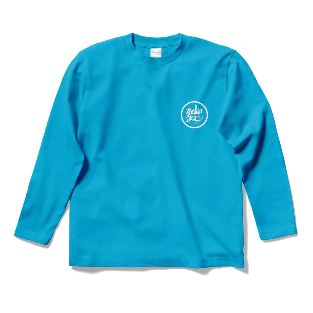 OISSU. NEKOFC ロングスリーブTシャツ BLUE