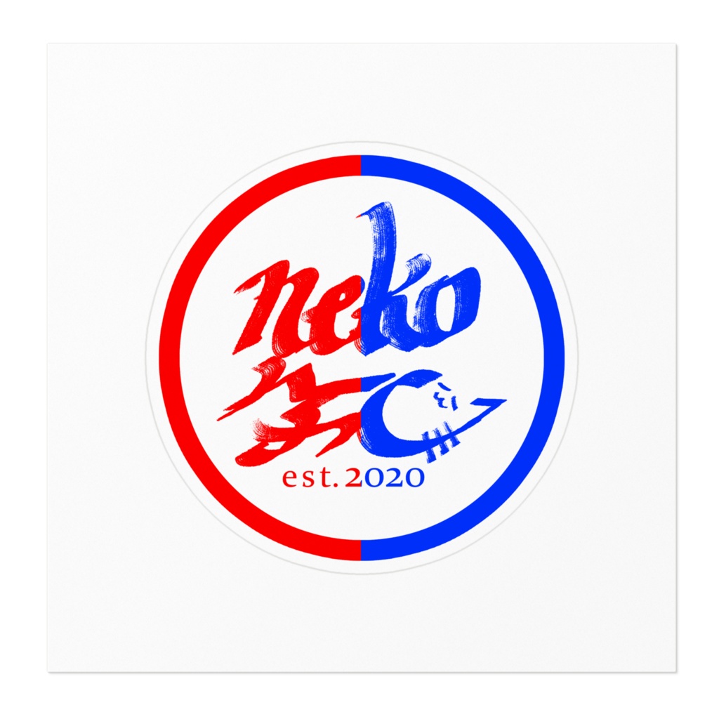 NEKOFC est2020 LOGO STICKER