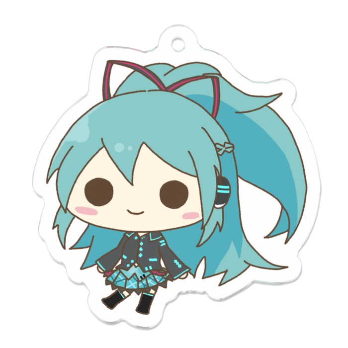 【2期頒布】【終了】初音ミクif　アクリルキーホルダー　「にっこり」・「とてもにっこり」