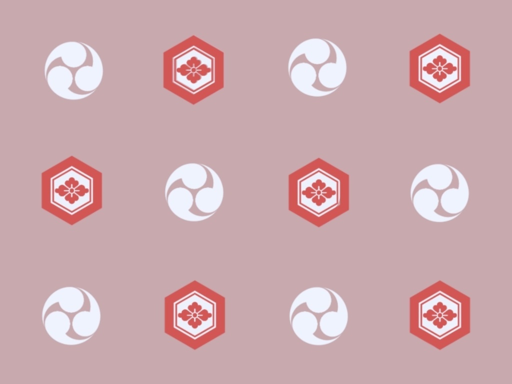 procreate用和紋スタンプブラシ12種/24種セット