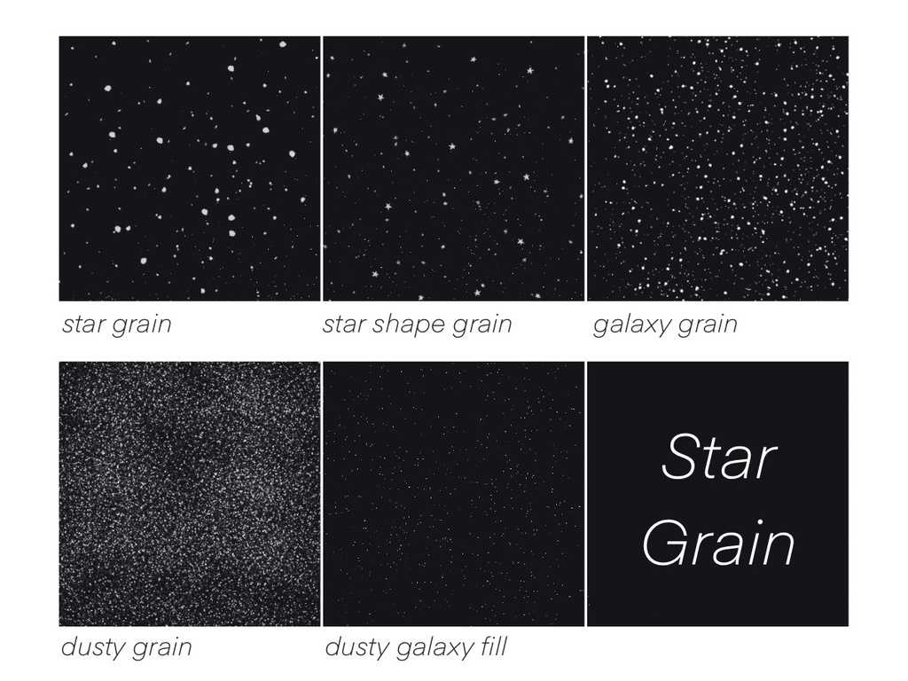 procreate用季節の星座パターンブラシセット