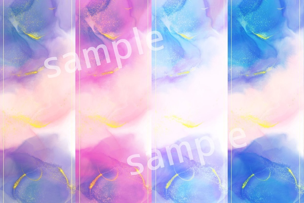 procreate用アルコールインクブラシ16 水彩ブラシ