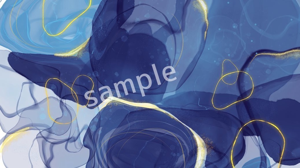 procreate用アルコールインクブラシ16 水彩ブラシ