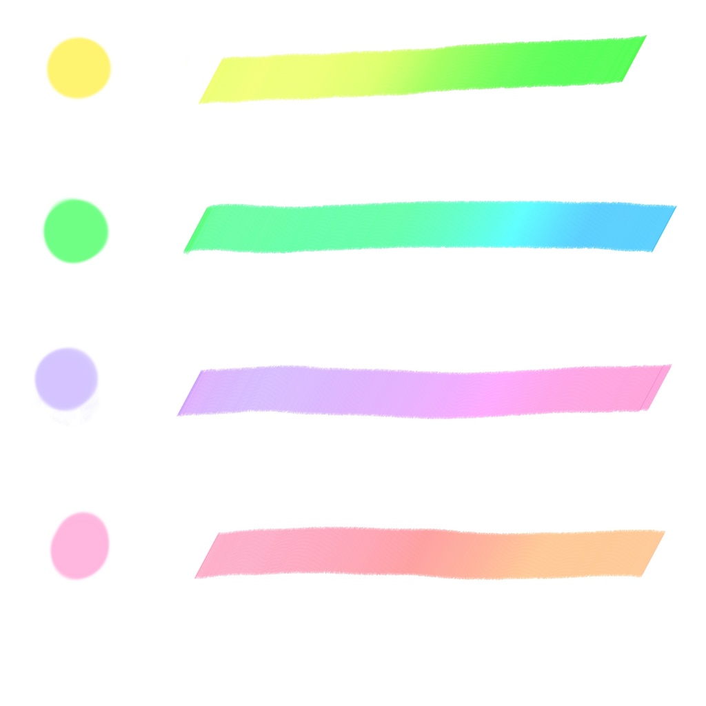 Procreate 蛍光マーカーブラシ