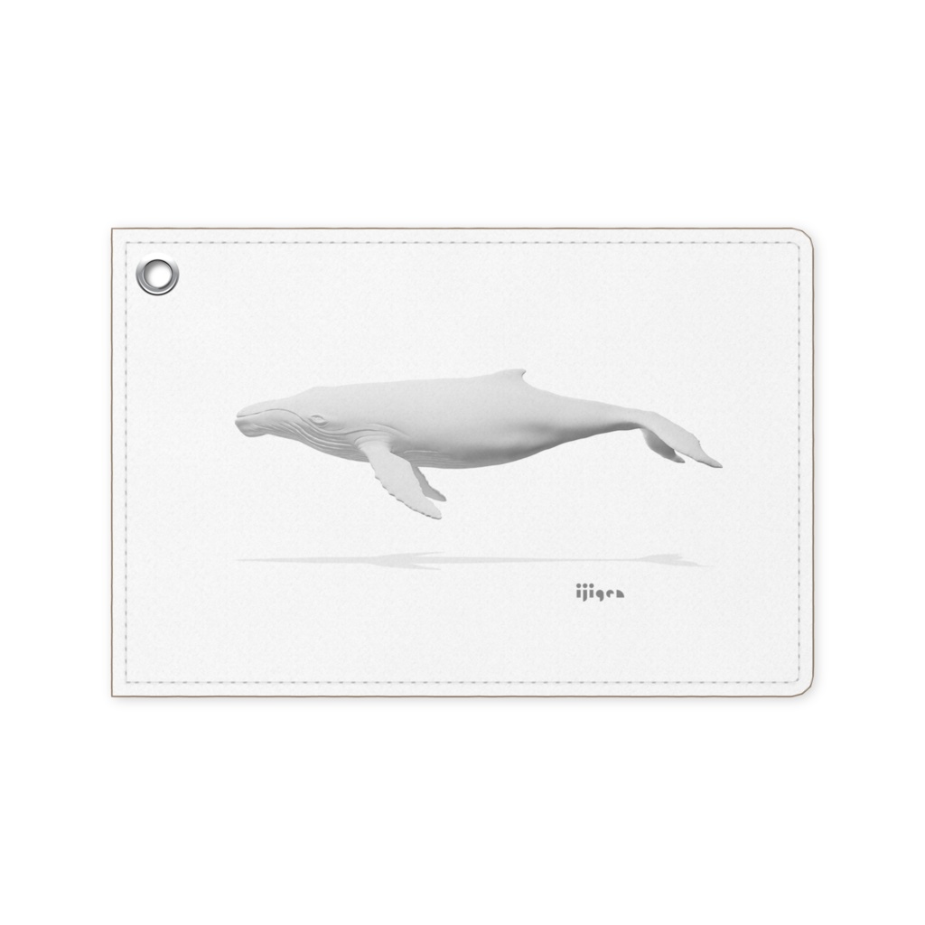 白いクジラのパスケース