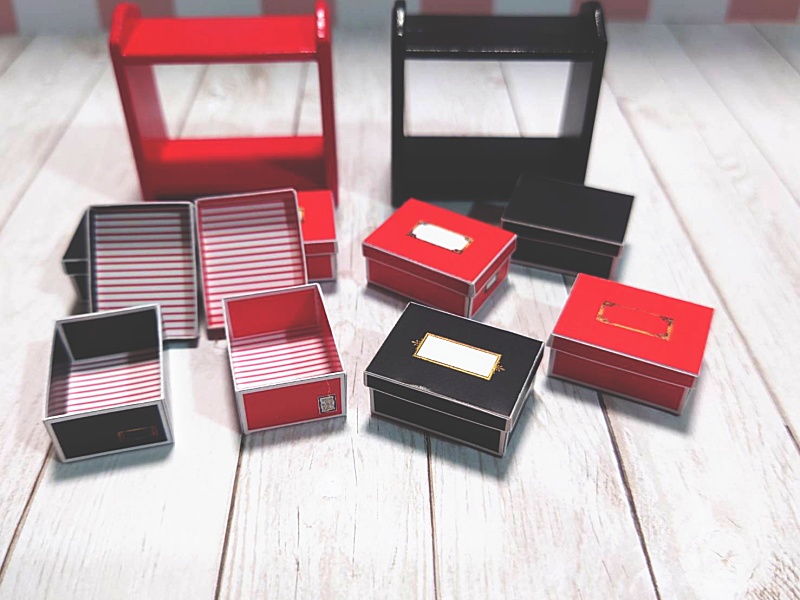 【送料込】シューズボックス4個×棚セット♪