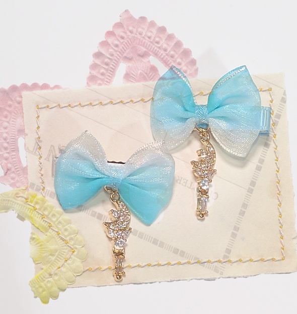 ドール用ヘアクリップ☆1個☆魔法の杖月