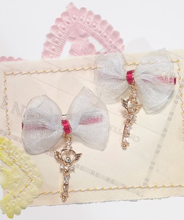 ドール用ヘアクリップ☆1個☆魔法の杖ハート