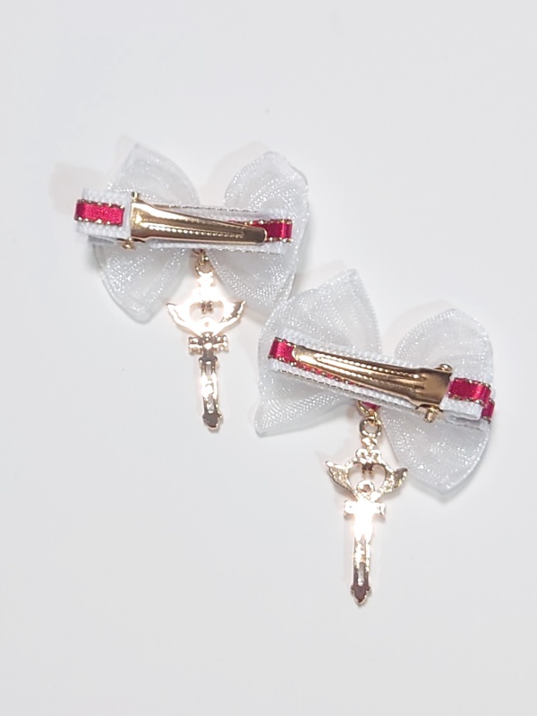 ドール用ヘアクリップ☆1個☆魔法の杖ハート