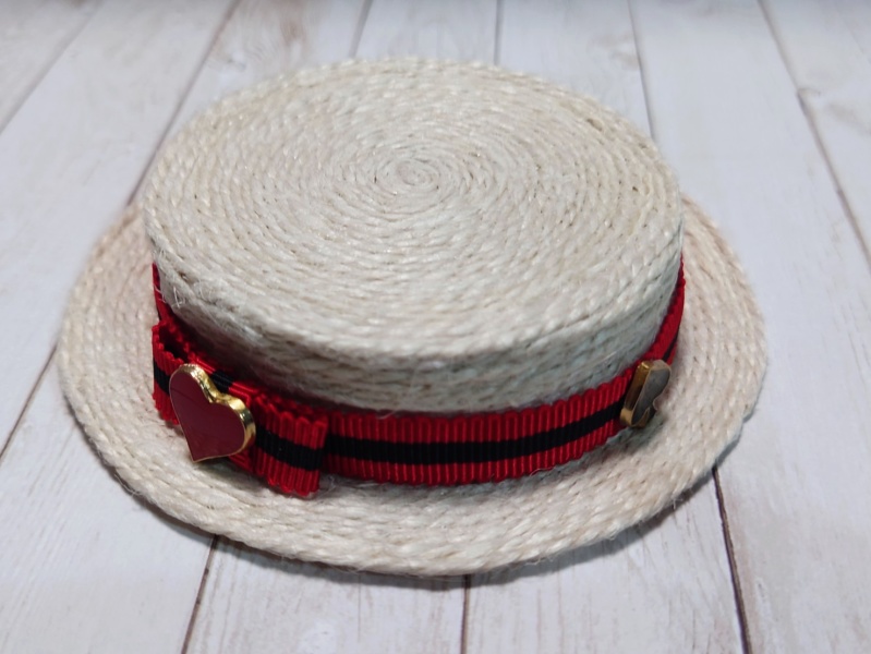 ぬいぐるみ向けカンカン帽(風)☆送料込み