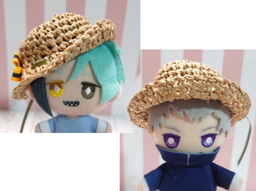 ぬいぐるみ麦わら帽子風♪送料込み