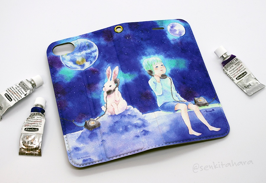 Moon & Rabbit iPhone case 