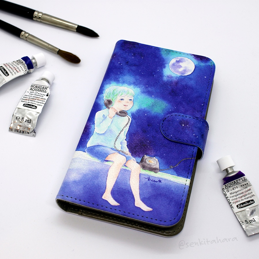 Moon & Rabbit iPhone case (Android対応)