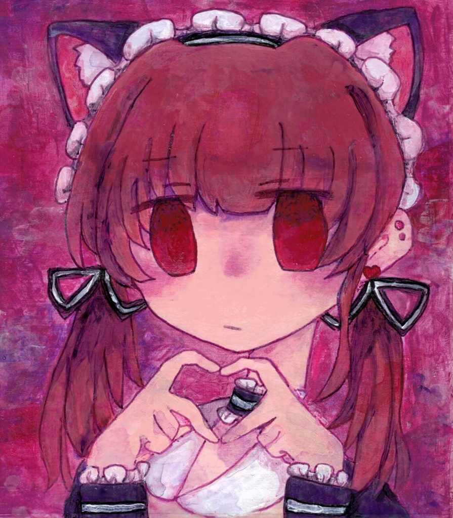 は～と　ミニ色紙原画