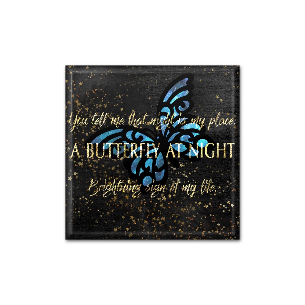 「ナイト・バタフライ」缶バッジ各種