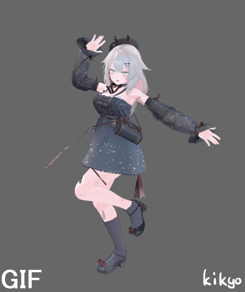 VRChat想定衣装モデル 【「晴」HARE 】(萌・桔梗・セレスティア用)