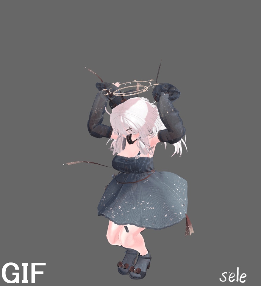 VRChat想定衣装モデル 【「晴」HARE 】(萌・桔梗・セレスティア用)