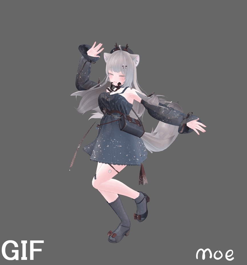 VRChat想定衣装モデル 【「晴」HARE 】(萌・桔梗・セレスティア用)