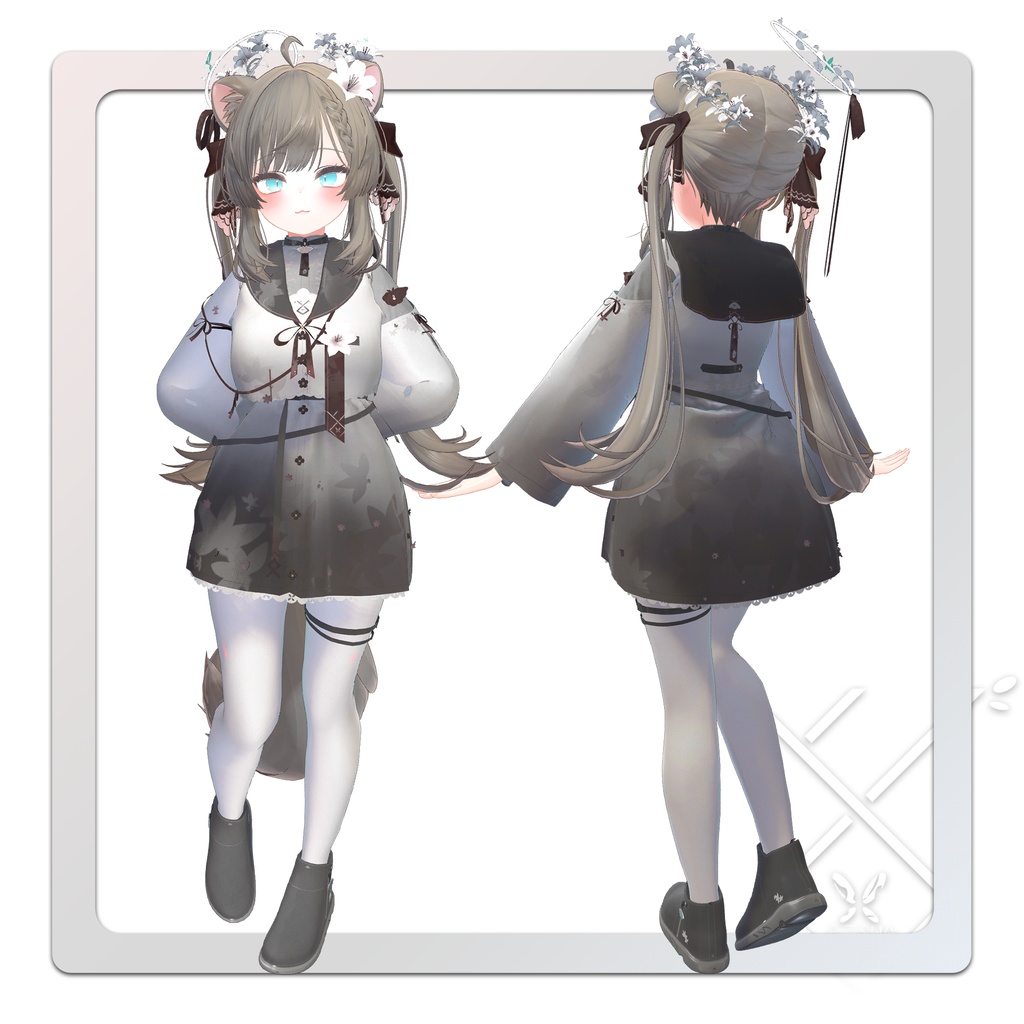 VRChat想定衣装モデル 【葉 -YO-】(マヌカ・萌・セレスティア用)