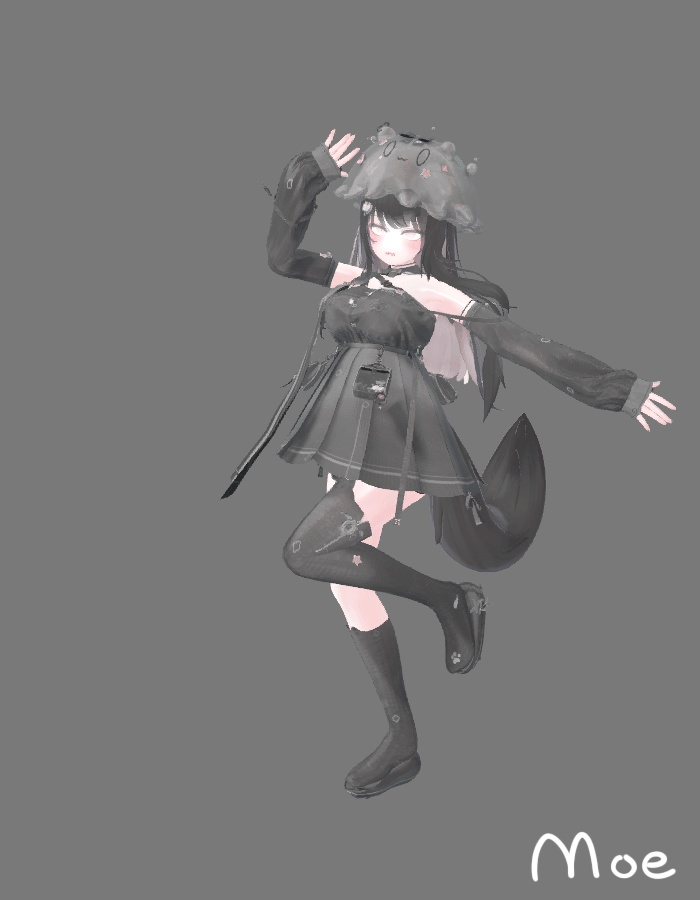 VRChat想定衣装モデル 【「海月」KURAGE 】(マヌカ・シフォン・萌・セレスティア用)