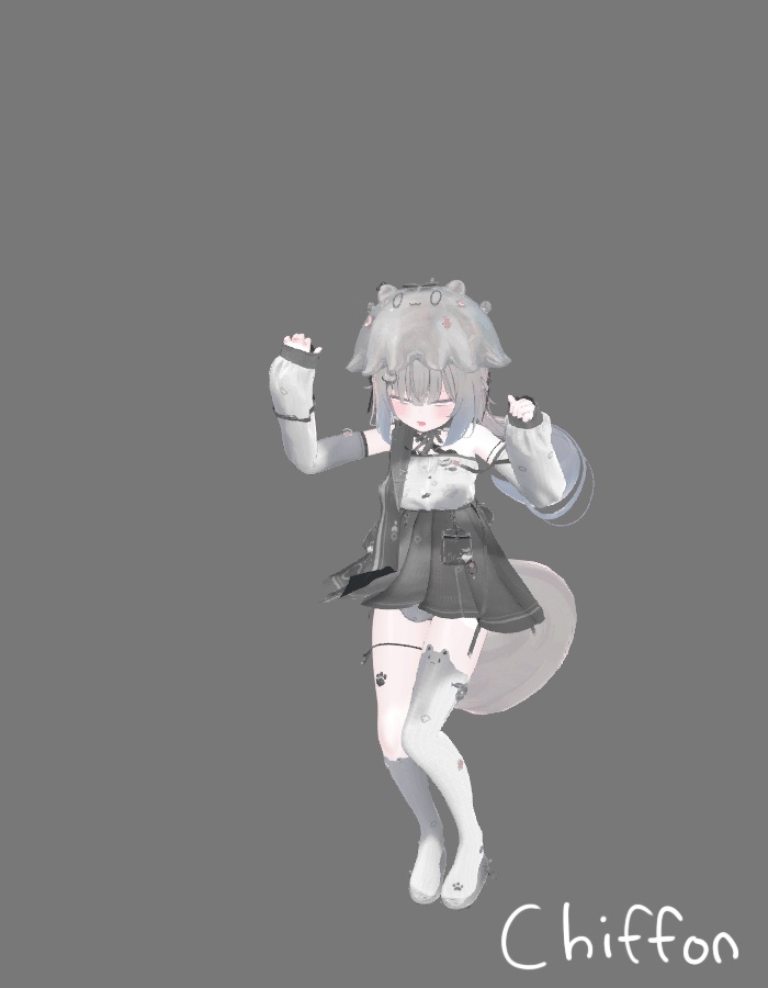 VRChat想定衣装モデル 【「海月」KURAGE 】(マヌカ・シフォン・萌・セレスティア用)