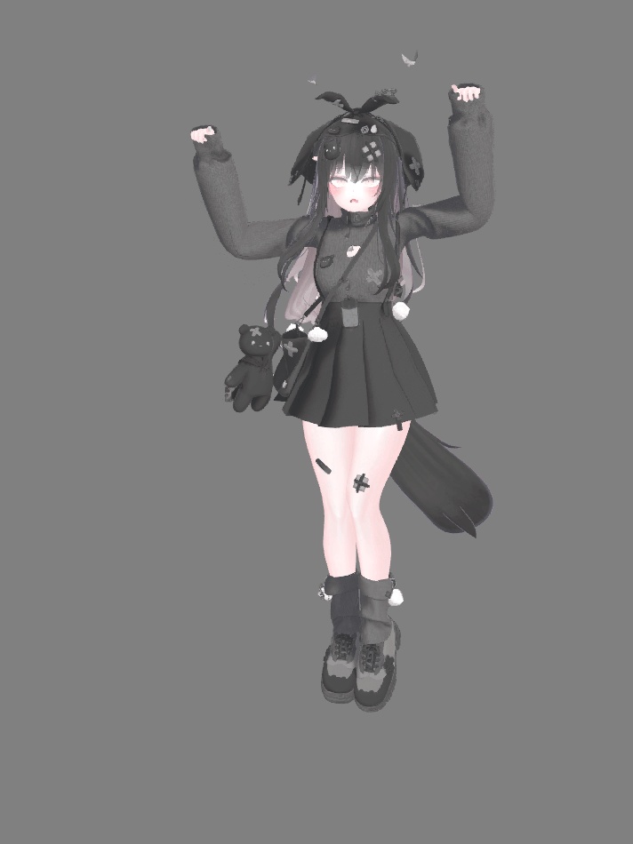 VRChat想定衣装モデル 【「雪」YUKI 】(しなの・シフォン・マヌカ・愛莉・萌)