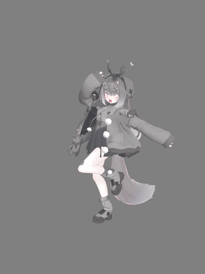 VRChat想定衣装モデル 【「雪」YUKI 】(しなの・シフォン・マヌカ・愛莉・萌)