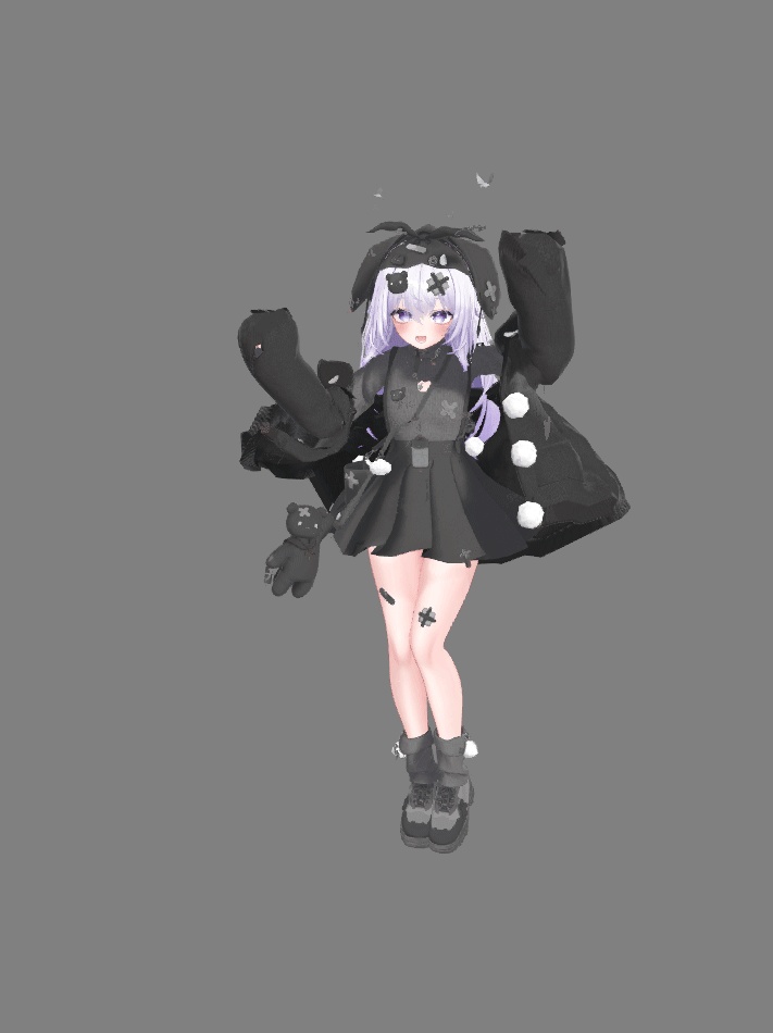 VRChat想定衣装モデル 【「雪」YUKI 】(しなの・シフォン・マヌカ・愛莉・萌)