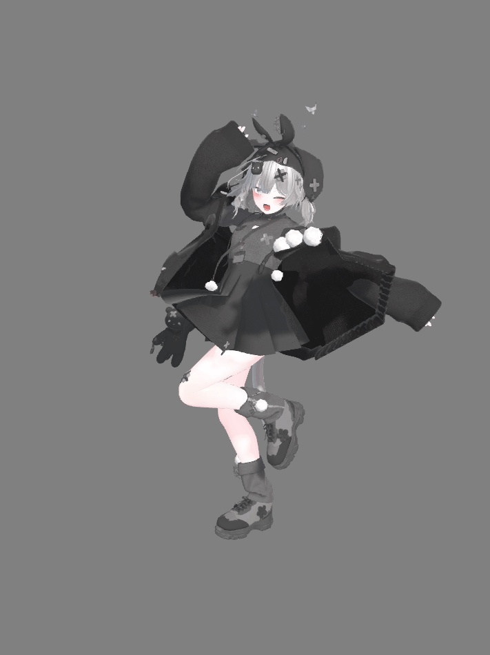 VRChat想定衣装モデル 【「雪」YUKI 】(しなの・シフォン・マヌカ・愛莉・萌)