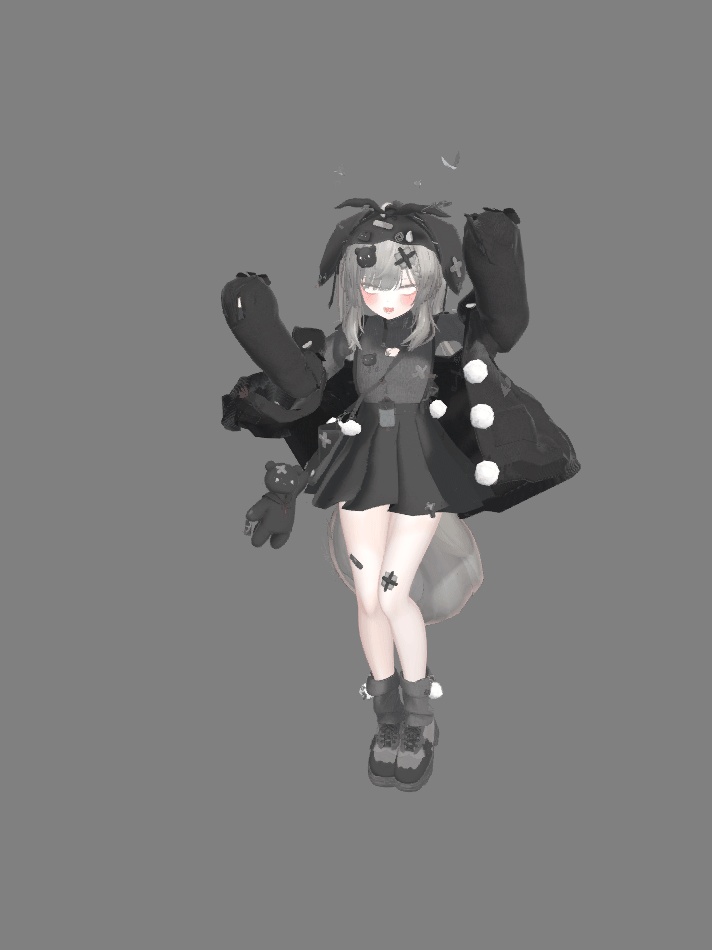 VRChat想定衣装モデル 【「雪」YUKI 】(しなの・シフォン・マヌカ・愛莉・萌)