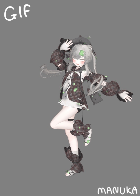 VRChat想定衣装モデル 【「花」HANA 】(ショコラ・しなの・マヌカ・愛莉・萌・ミルティナ)