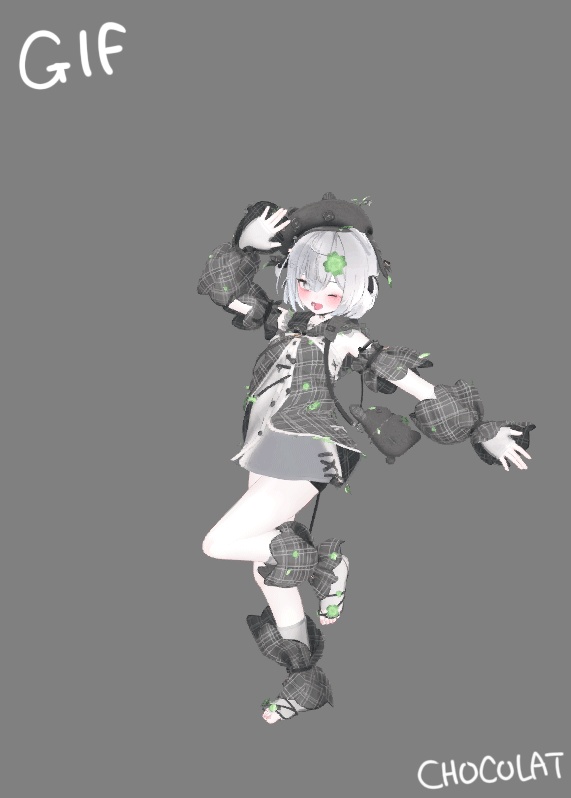 VRChat想定衣装モデル 【「花」HANA 】(ショコラ・しなの・マヌカ・愛莉・萌・ミルティナ)