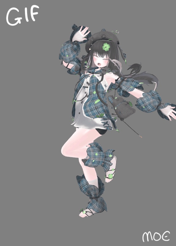 VRChat想定衣装モデル 【「花」HANA 】(ショコラ・しなの・マヌカ・愛莉・萌・ミルティナ)