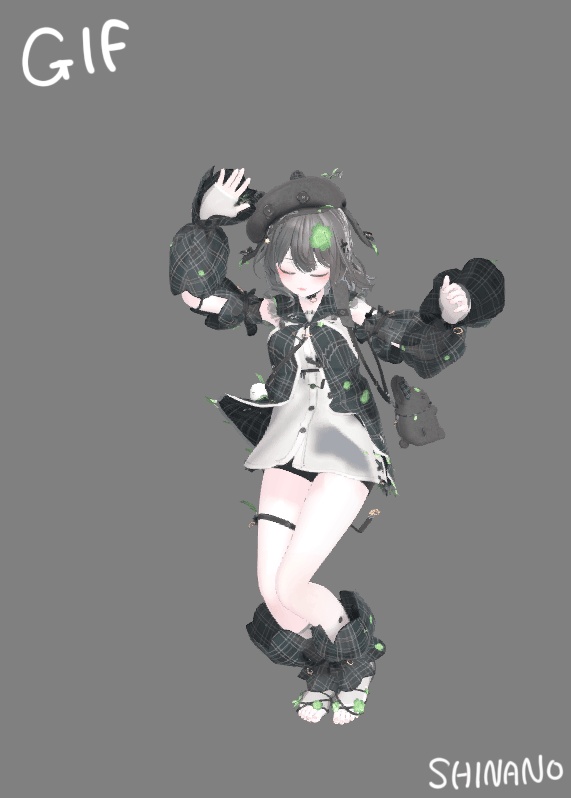 VRChat想定衣装モデル 【「花」HANA 】(ショコラ・しなの・マヌカ・愛莉・萌・ミルティナ)