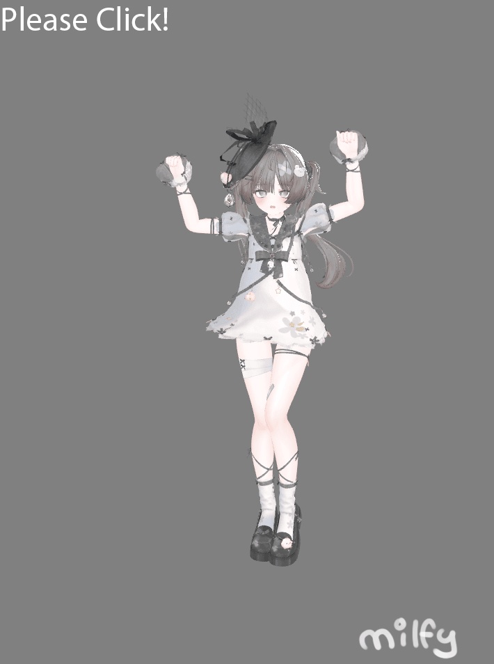 VRChat想定衣装モデル 【「蕾」TSUBOMI 】(ミルフィ・ショコラ・しなの・マヌカ・愛莉・ミルティナ)