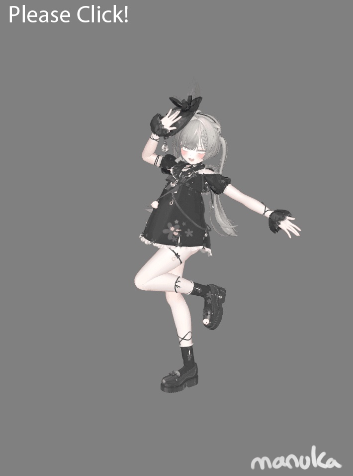 VRChat想定衣装モデル 【「蕾」TSUBOMI 】(ミルフィ・ショコラ・しなの・マヌカ・愛莉・ミルティナ)