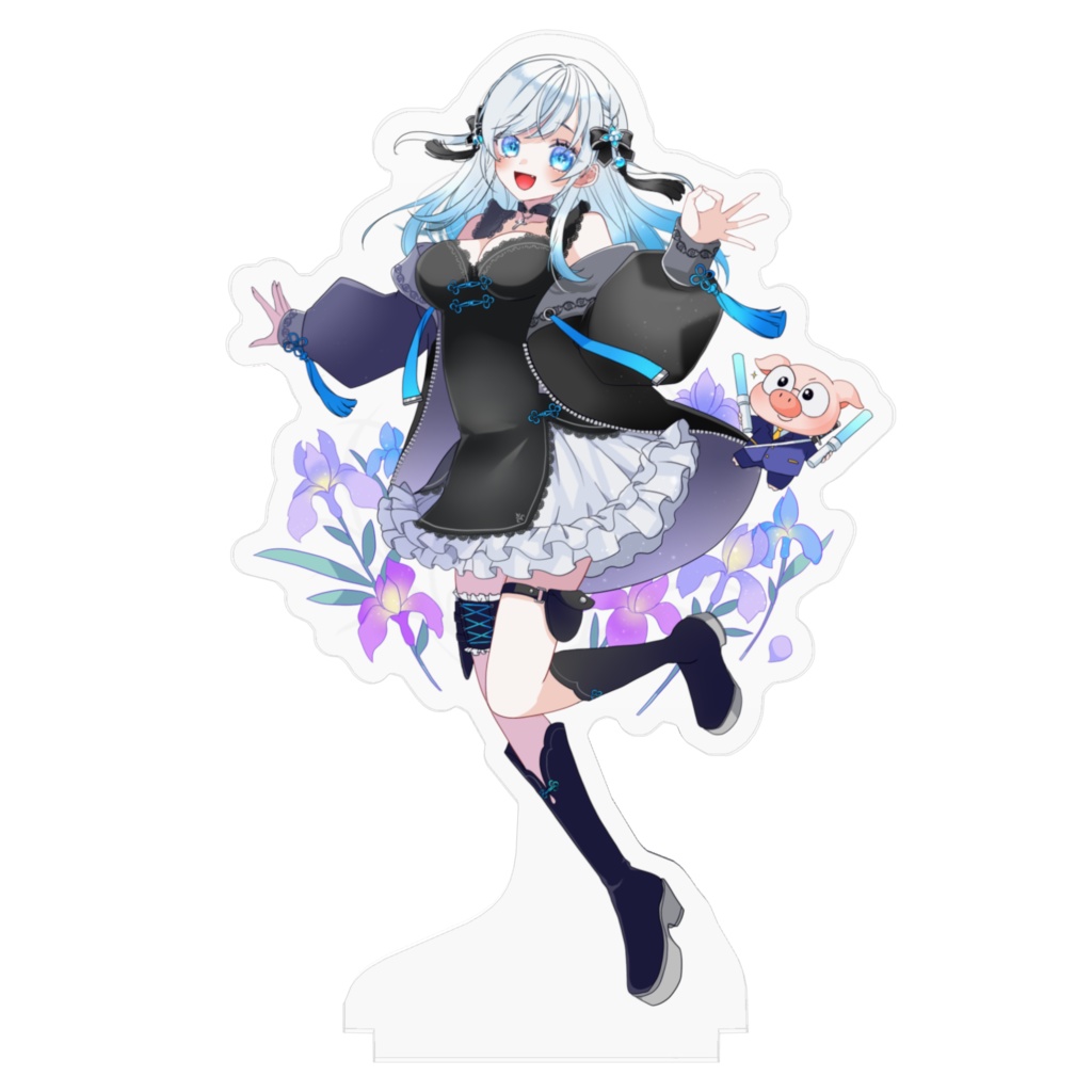 FaN x ReL ムシャ・アイリス アクリルフィギュア 100x100mm