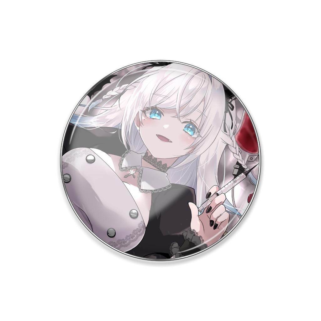 ムシャ・アイリス 生誕記念グッズ - ピンバッジ / 直径25mm