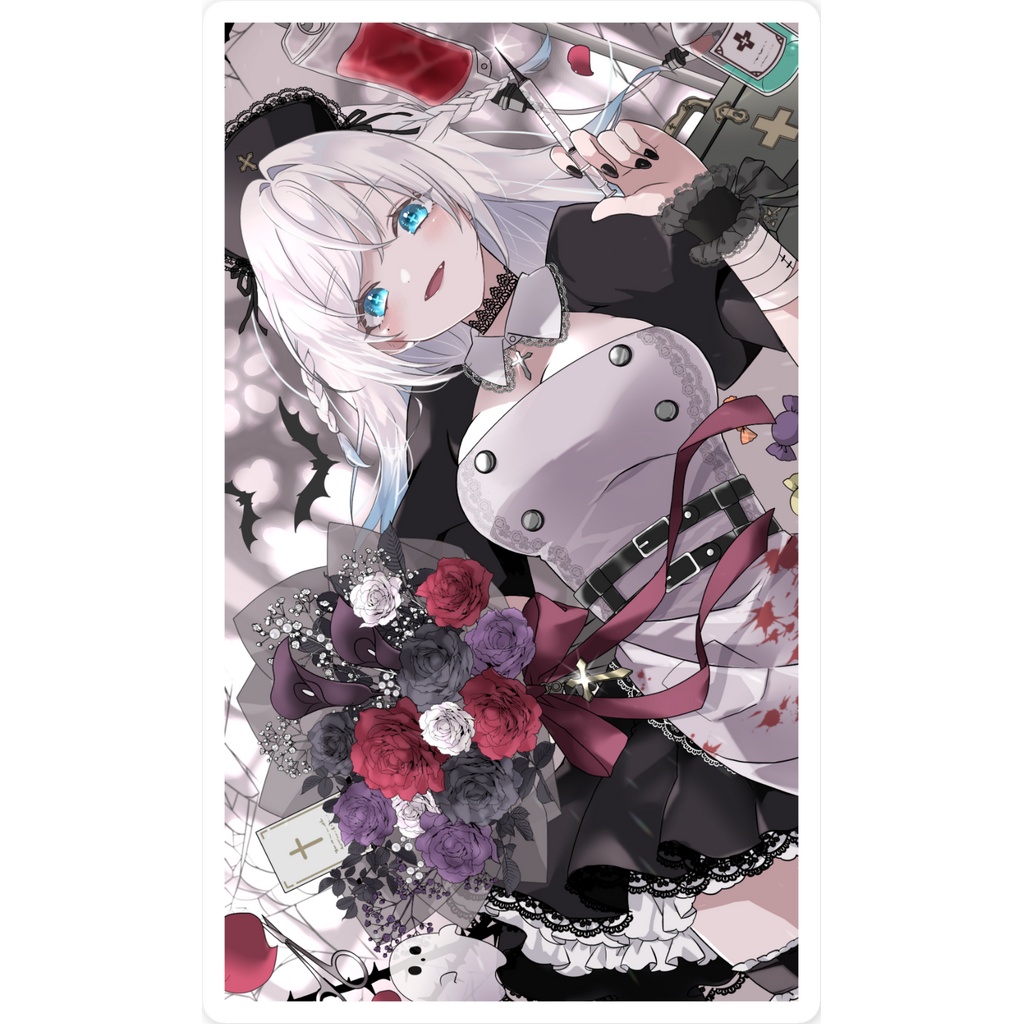 ムシャ・アイリス 生誕記念グッズ - スマホステッカー / 55 x 91mm