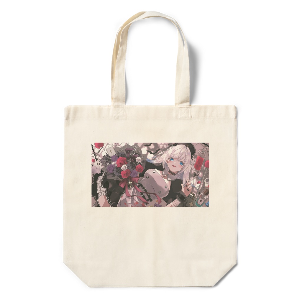 ムシャ・アイリス 生誕記念グッズ - エコバッグ / 250 x 250 mm