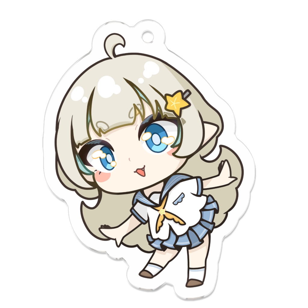 セーラー服くらげちゃんキーホルダー