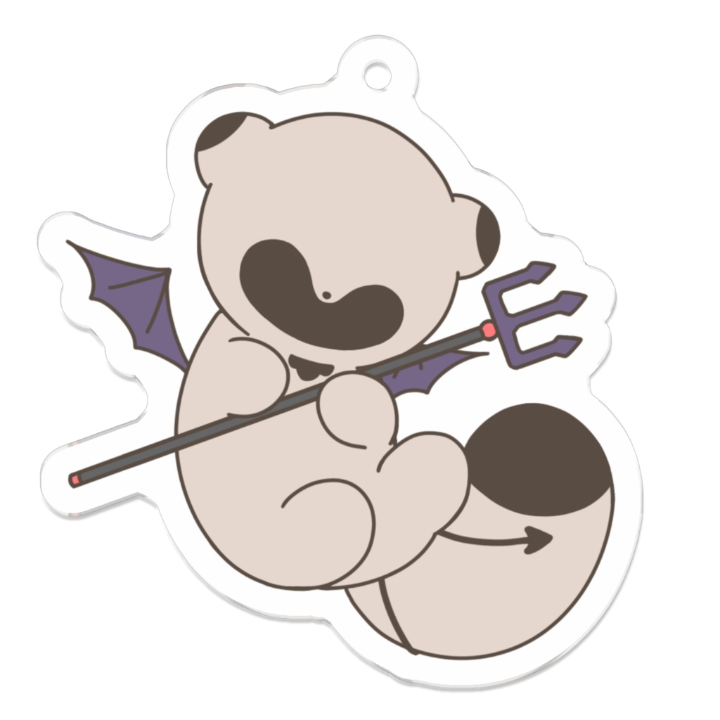 ハロウィンたぬき 悪魔