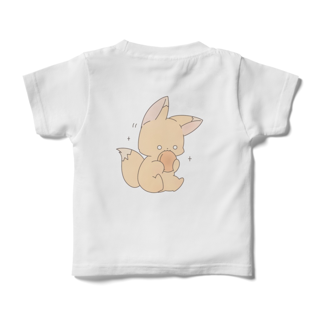 ほっとけーきたぬきときつね こどもTシャツ