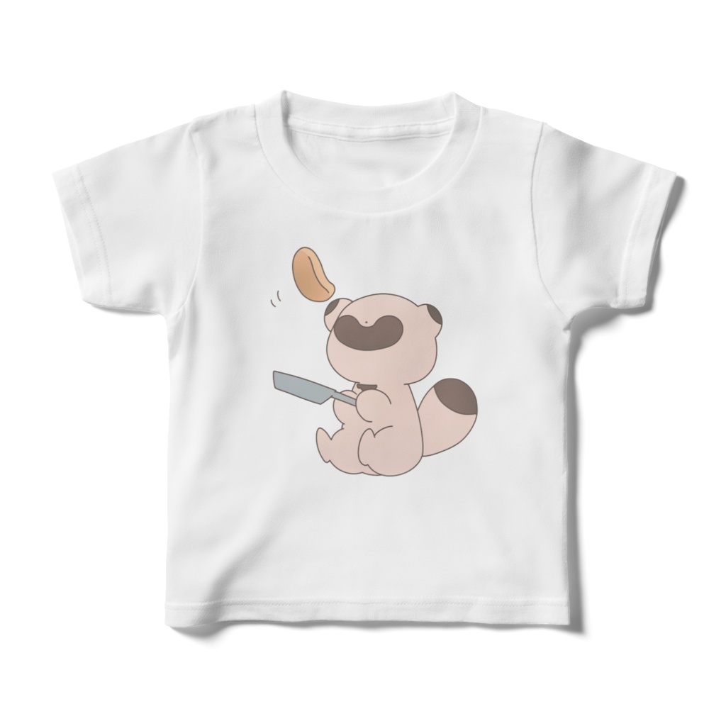 ほっとけーきたぬきときつね こどもTシャツ