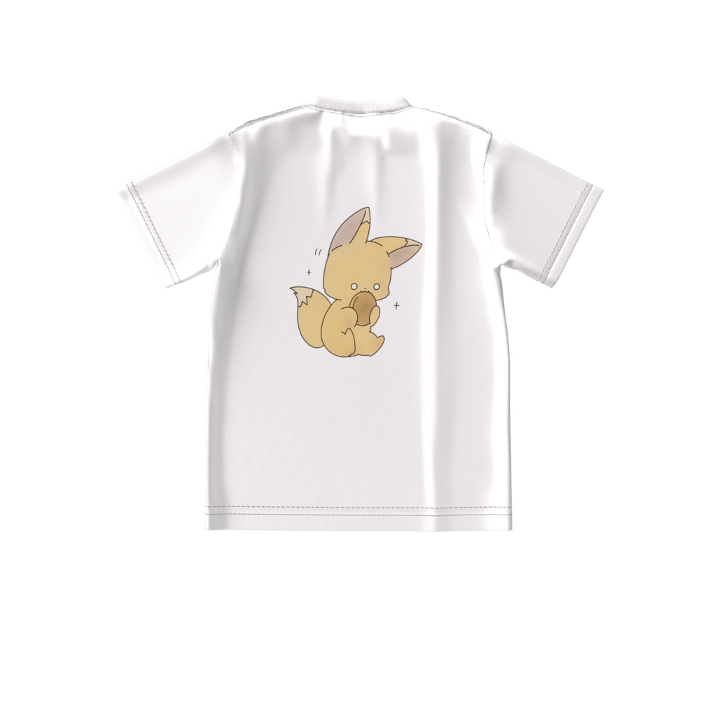 ほっとけーきたぬきときつね びっぐTシャツ