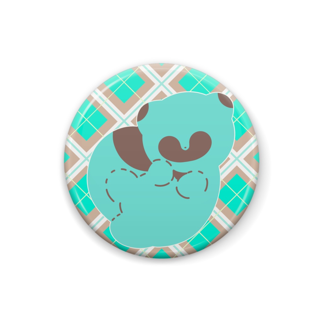 ちょこみんとあいすたぬき ばっじ