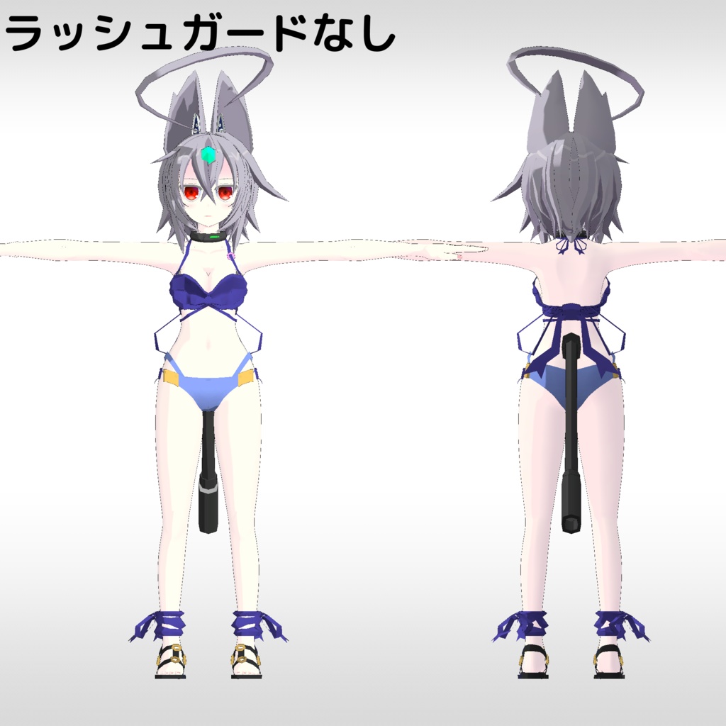 3Dアバターモデル AF量産型Ⅱ-Summer Style-