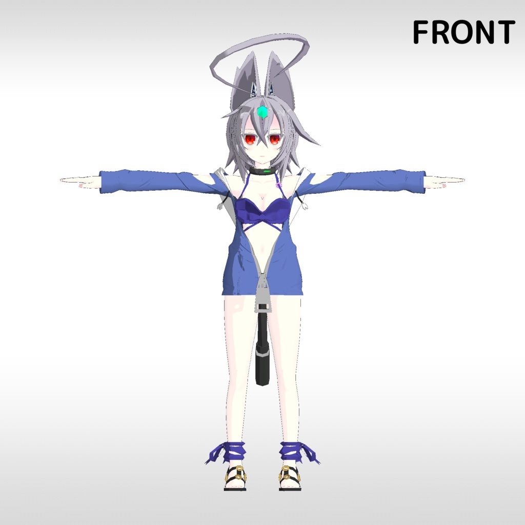 3Dアバターモデル AF量産型Ⅱ-Summer Style-